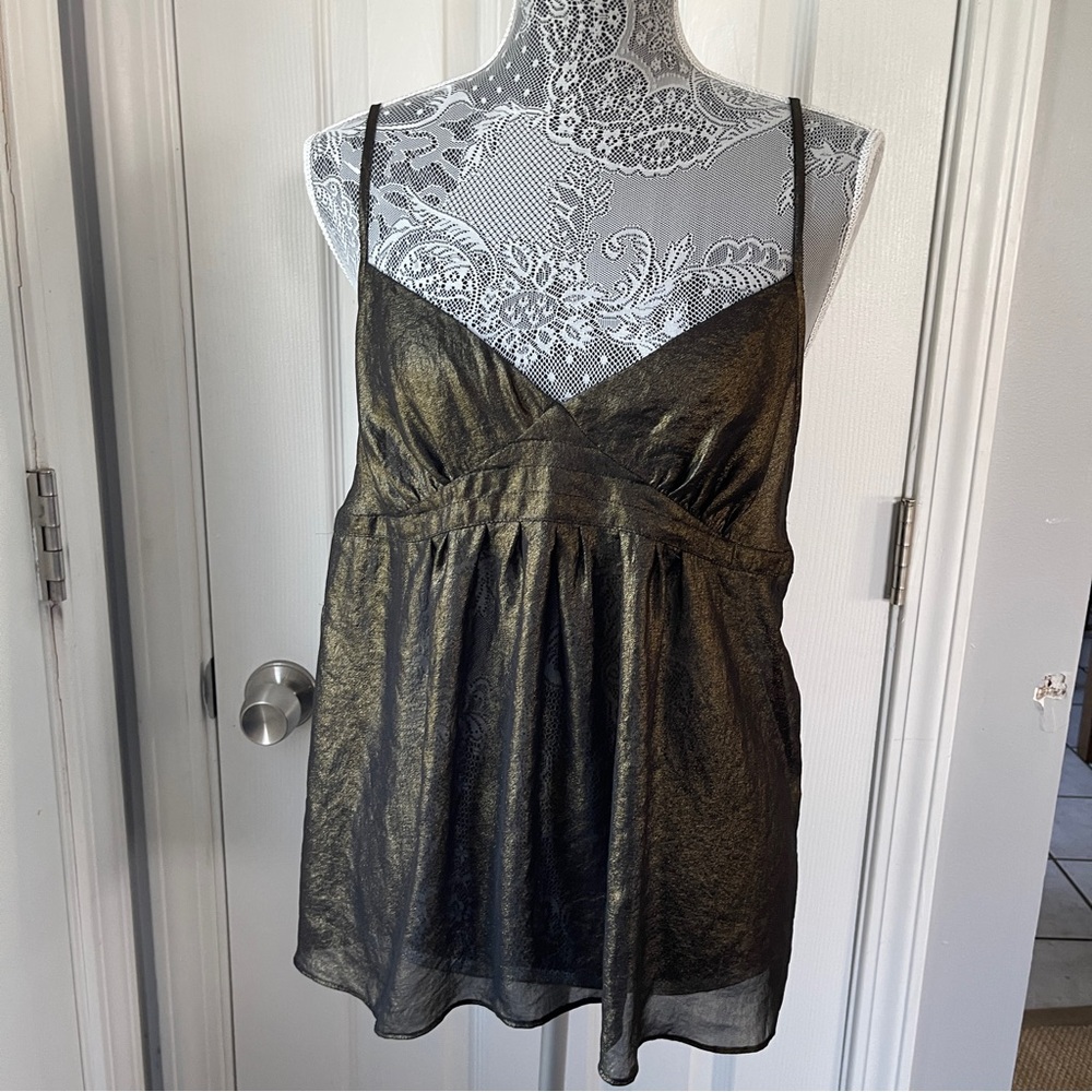 Morgan Taylor Black and Gold Camisole